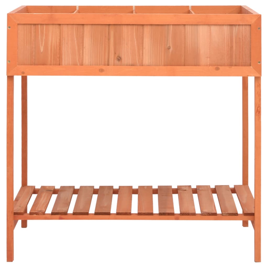 Jardinera huerto madera maciza de abeto 80x60x80 cm