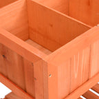 Jardinera huerto madera maciza de abeto 80x60x80 cm