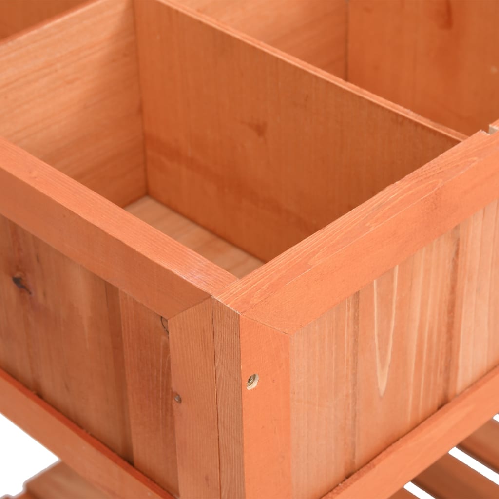 Jardinera huerto madera maciza de abeto 80x60x80 cm