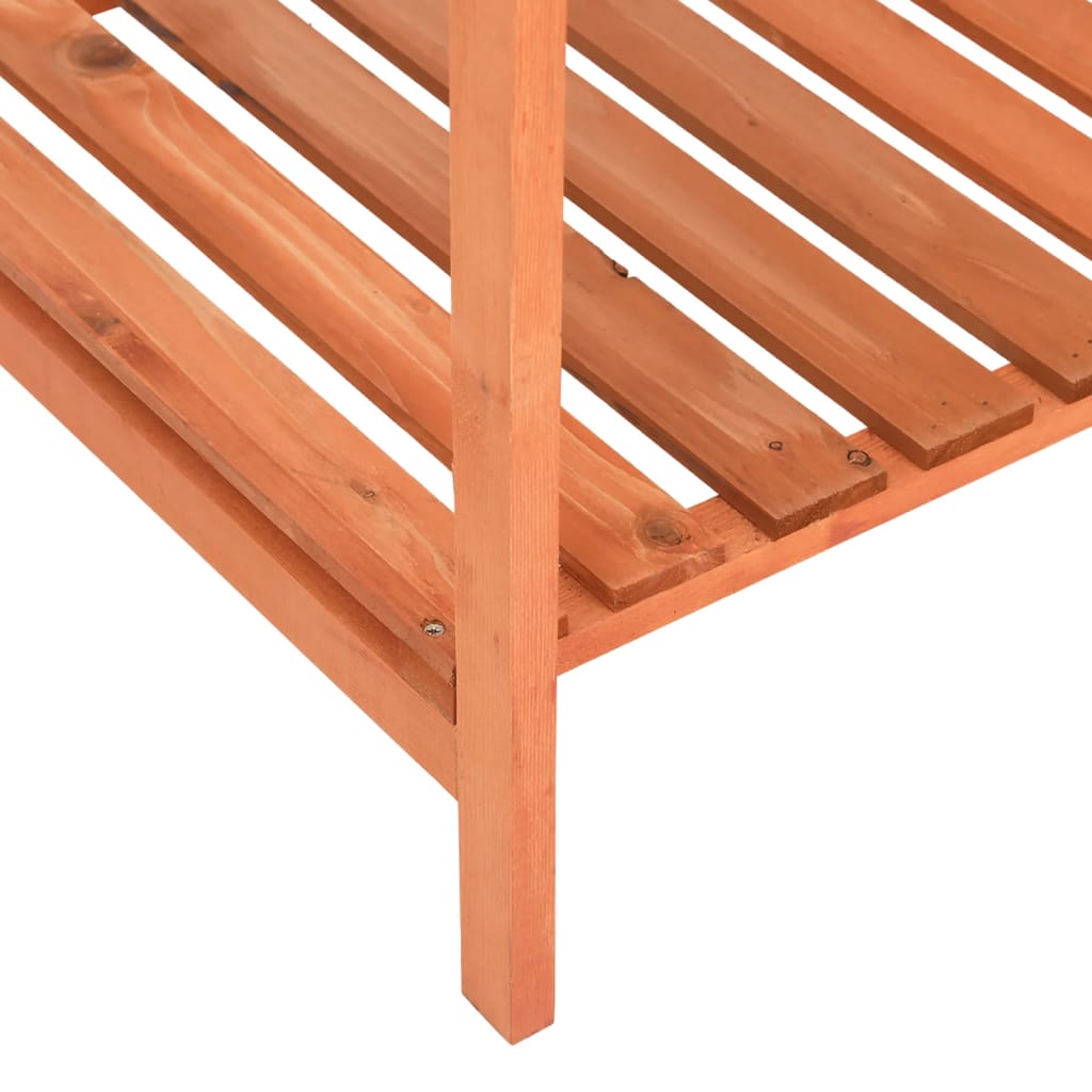 Jardinera huerto madera maciza de abeto 80x60x80 cm