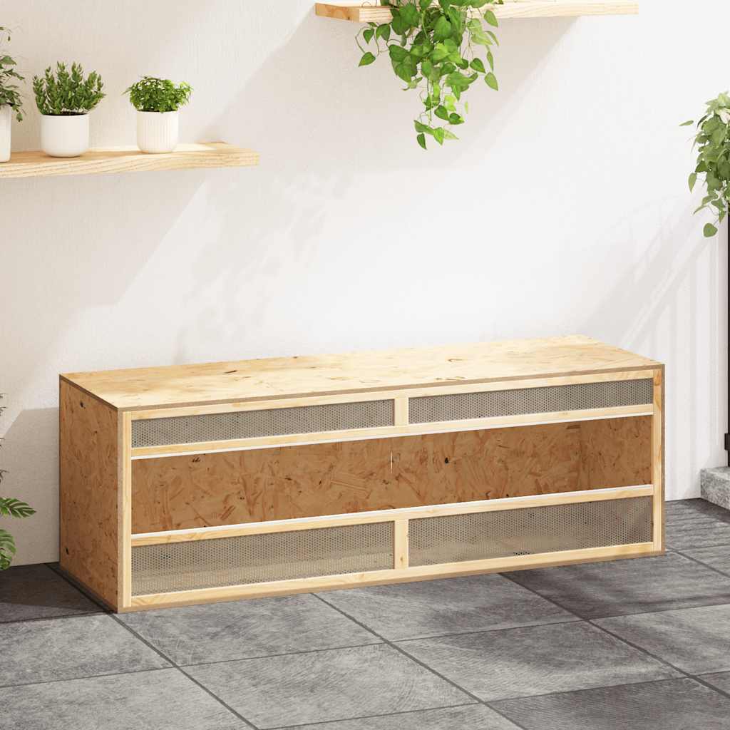 Terrário de madeira compensada 100x47x47 cm