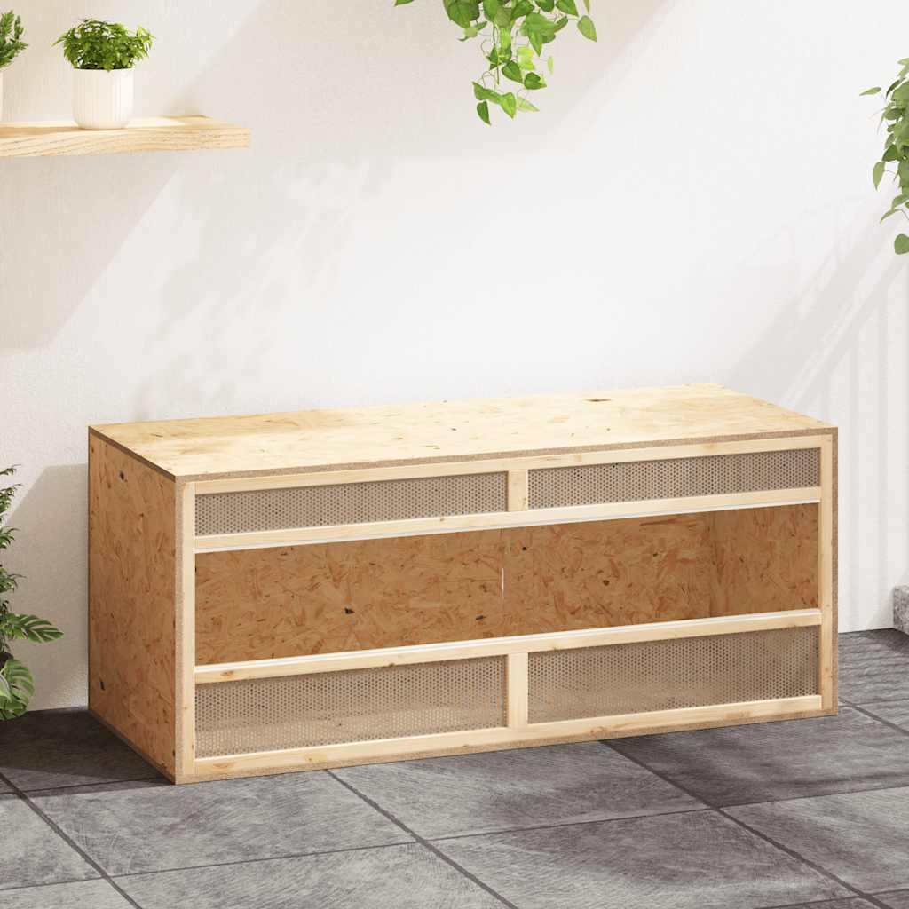 Terrário de madeira compensada 100x47x47 cm