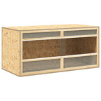 Terrario de madera contrachapada 100x47x47 cm
