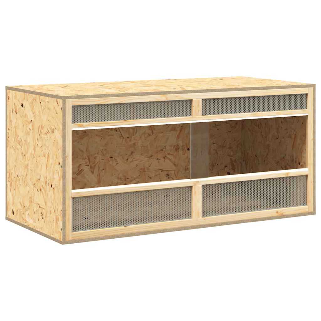 Terrario de madera contrachapada 100x47x47 cm