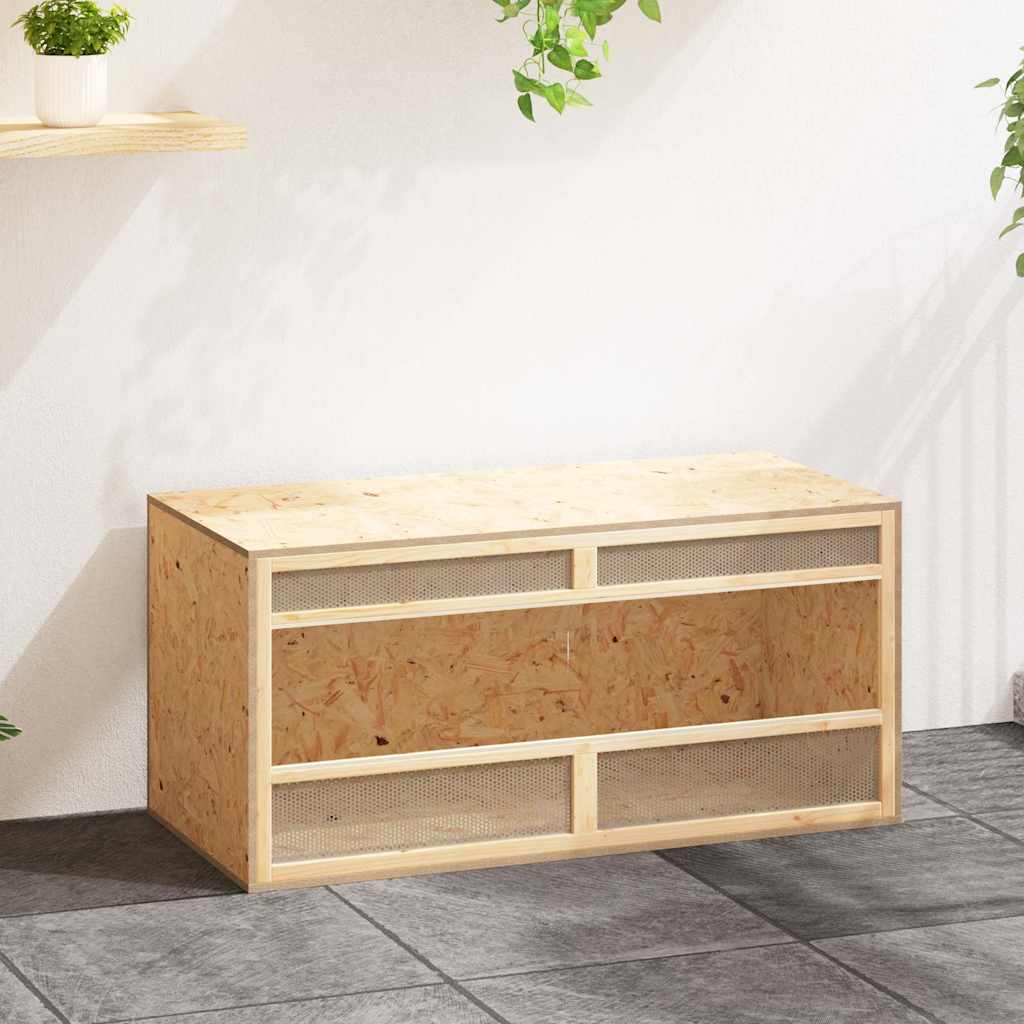 Terrario de madera contrachapada 100x47x47 cm