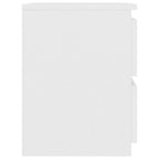 Mesitas de noche 2 uds madera contrachapada blanco 30x30x40 cm