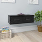 Estante cajones para pared contrachapada blanco 88x26x18,5 cm