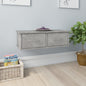 Estante cajones para pared contrachapada blanco 88x26x18,5 cm