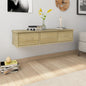 Estante cajones para pared contrachapada blanco 88x26x18,5 cm