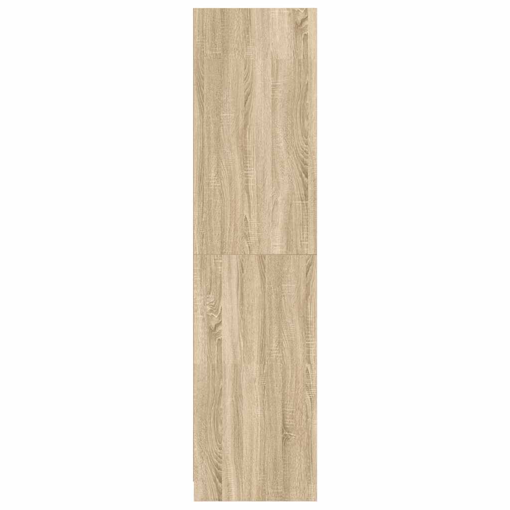 Armario cajones contrachapada color roble sonoma 50x50x200 cm
