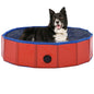 Piscina para perros plegable PVC rojo 200x30 cm