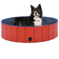 Piscina para perros plegable PVC azul 80x20 cm