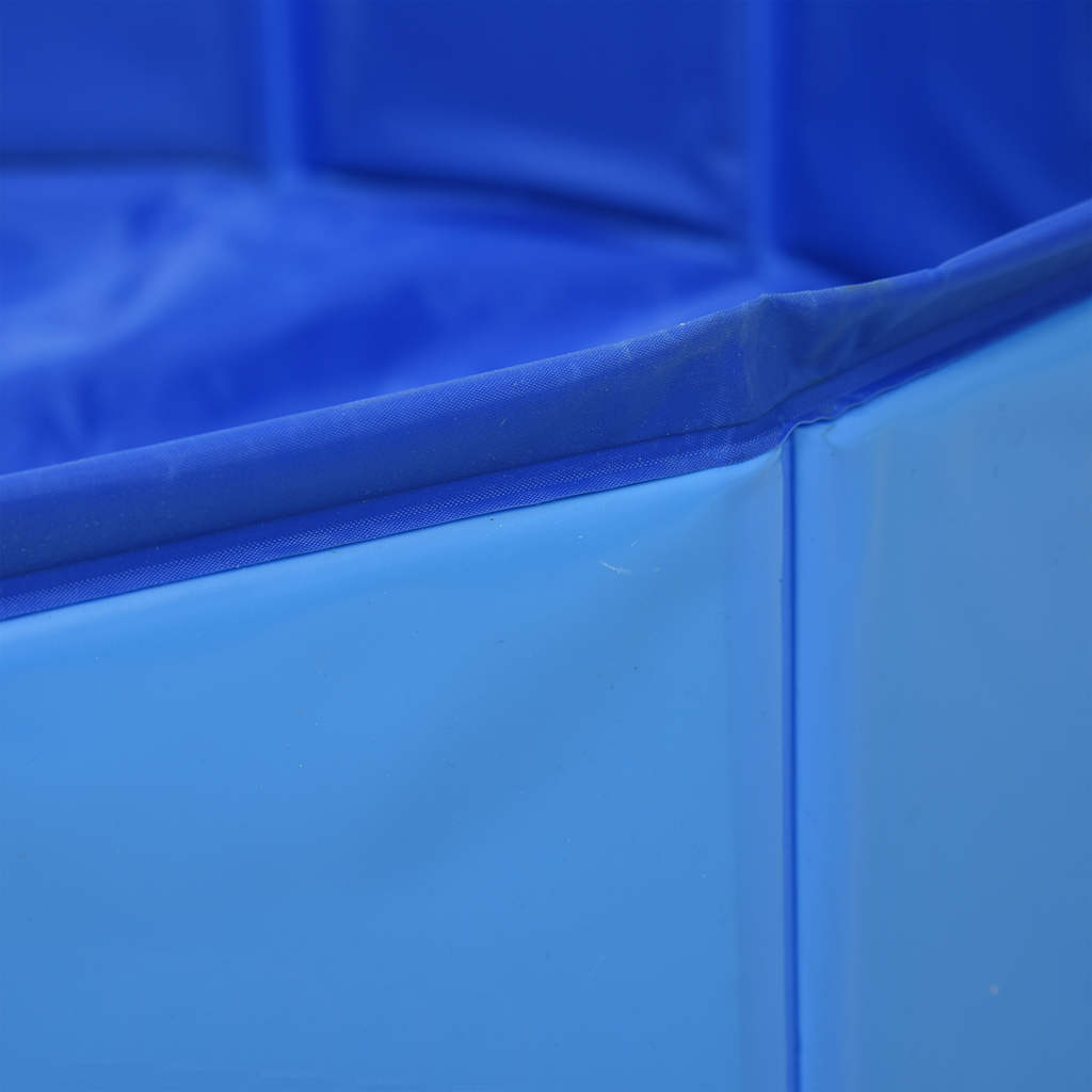 Piscina para perros plegable PVC azul 80x20 cm