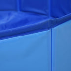 Piscina para perros plegable PVC azul 80x20 cm