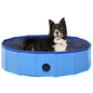 Piscina para perros plegable PVC azul 80x20 cm