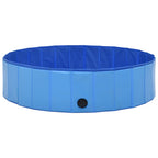 Piscina para perros plegable PVC azul 120x30 cm