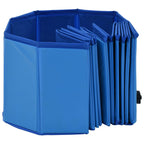 Piscina para perros plegable PVC azul 120x30 cm