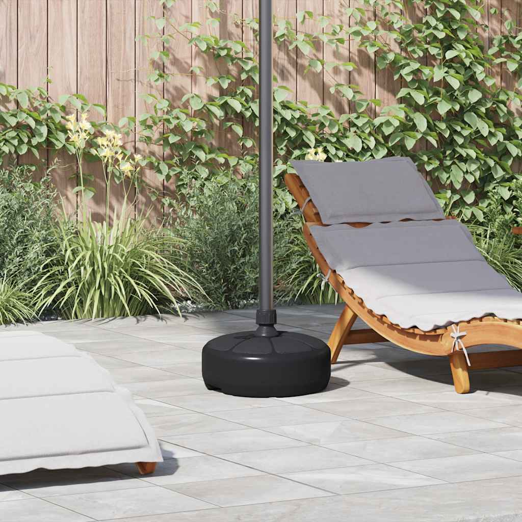 Base de sombrilla portátil rellenable con arena/agua gris