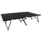 Tumbona doble plegable acero azul