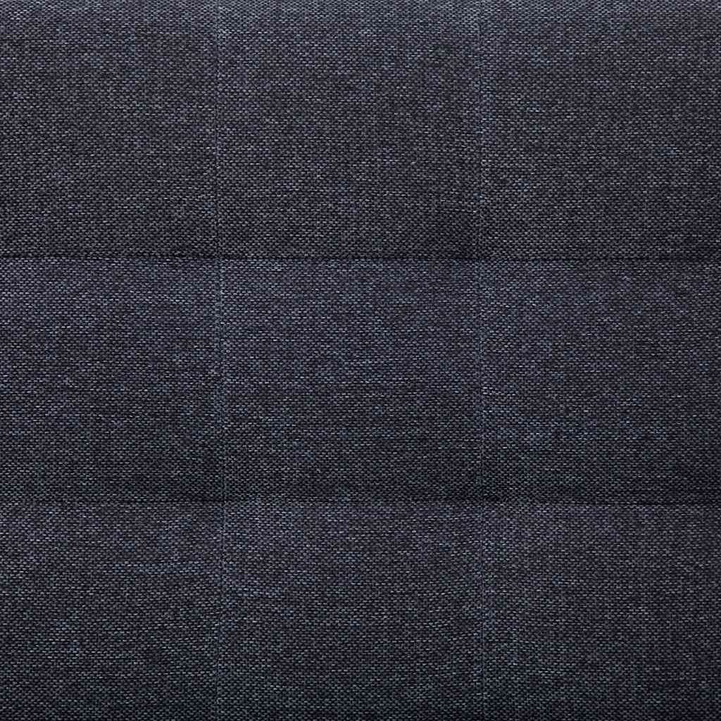 Sofá cama en forma de L Gris oscuro Poliéster