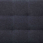 Sofá cama en forma de L Gris oscuro Poliéster