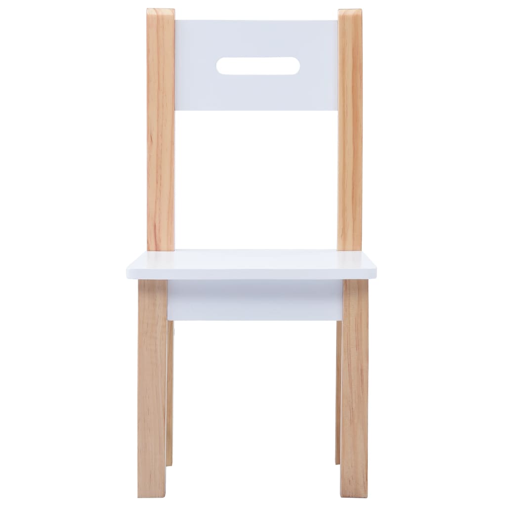 Mesa y sillas infantiles 3 pzas con pizarra negro y blanco