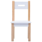 Mesa y sillas infantiles 3 pzas con pizarra negro y blanco