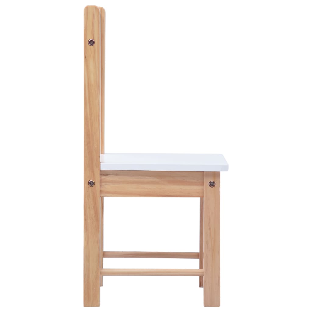 Mesa y sillas infantiles 3 pzas con pizarra negro y blanco