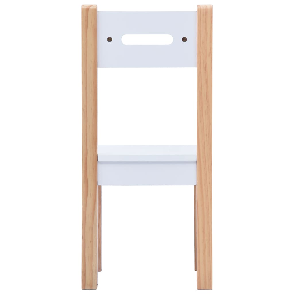 Mesa y sillas infantiles 3 pzas con pizarra negro y blanco
