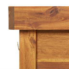 Mesa de cultivo de jardín madera maciza acacia tablero de zinc