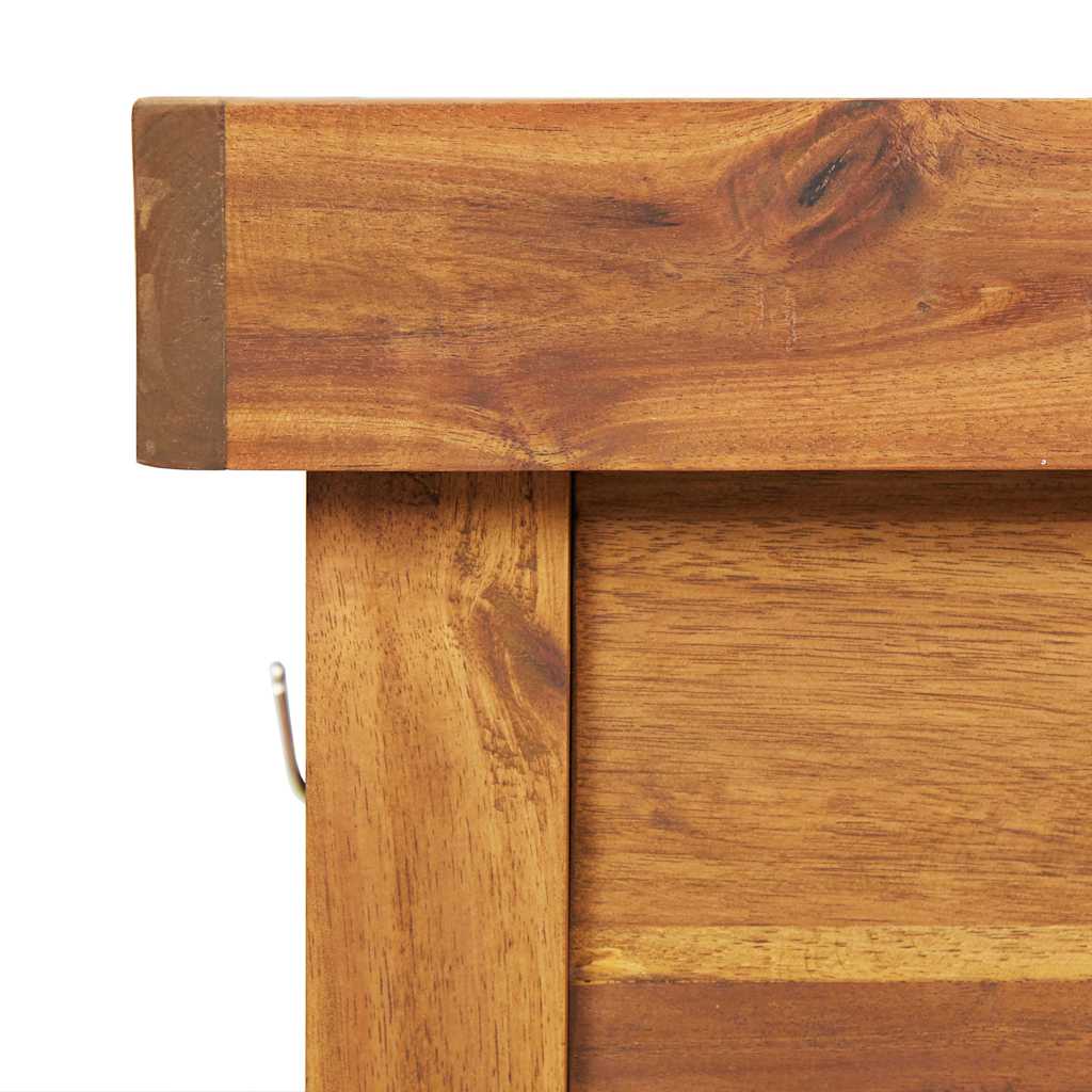 Mesa de cultivo de jardín madera maciza acacia tablero de zinc