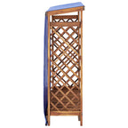 Caseta para leña madera maciza de acacia 105x38x115 cm