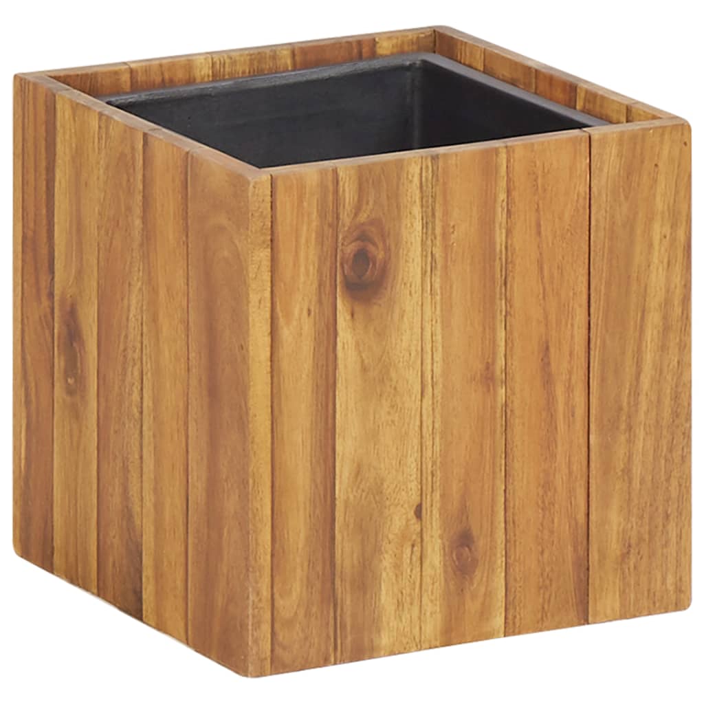 Arriate de madera de acacia 100x50x50 cm