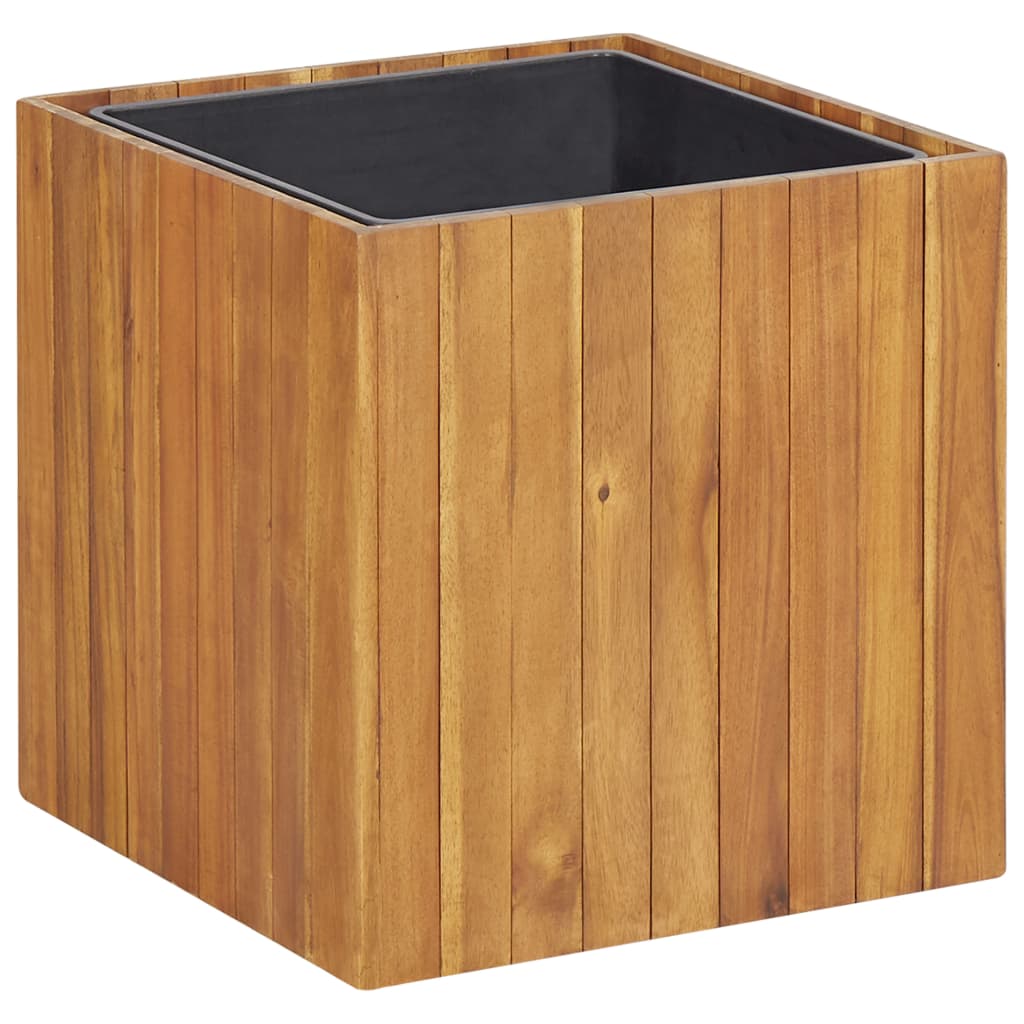 Arriate de madera de acacia 100x50x50 cm