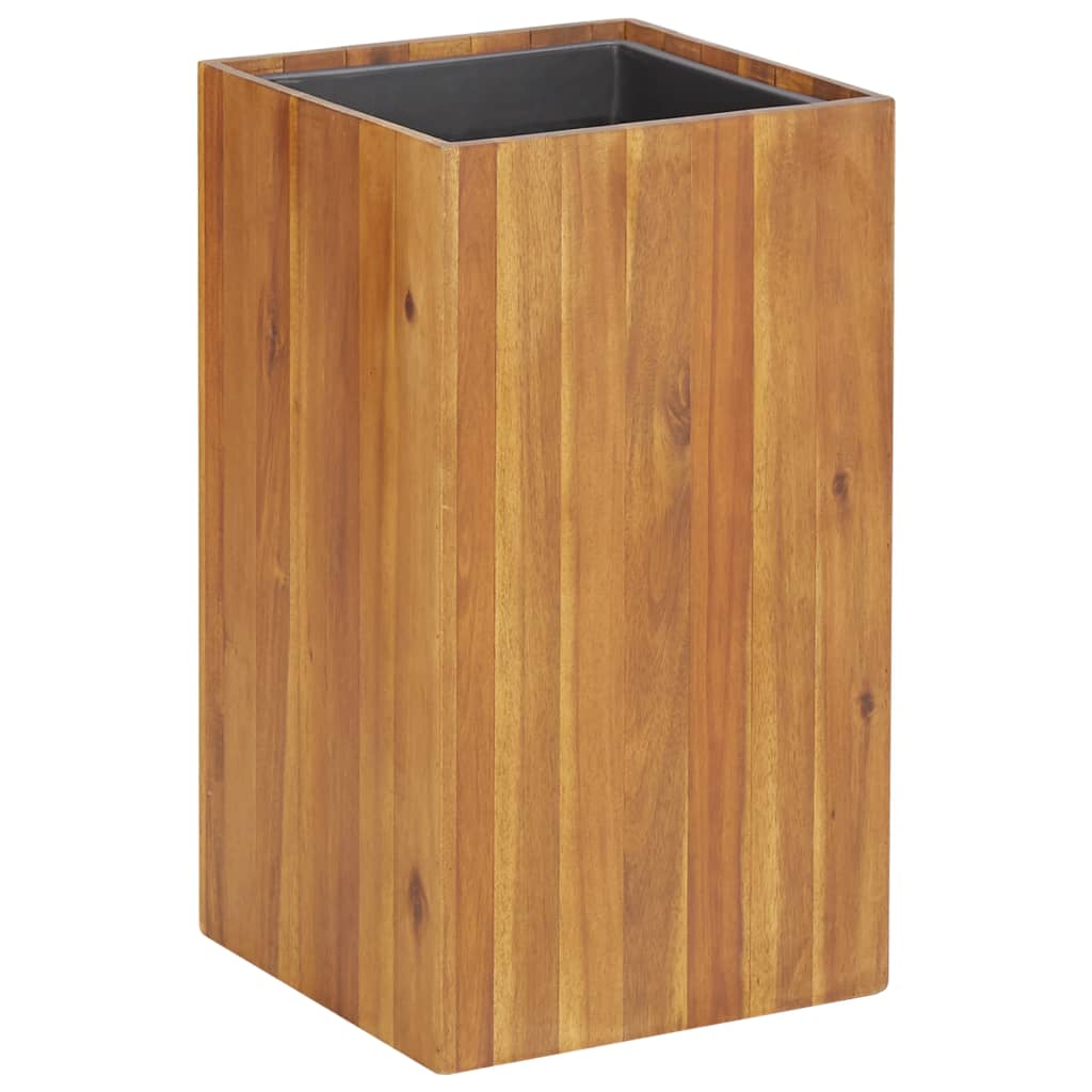 Arriate de madera de acacia 100x50x50 cm
