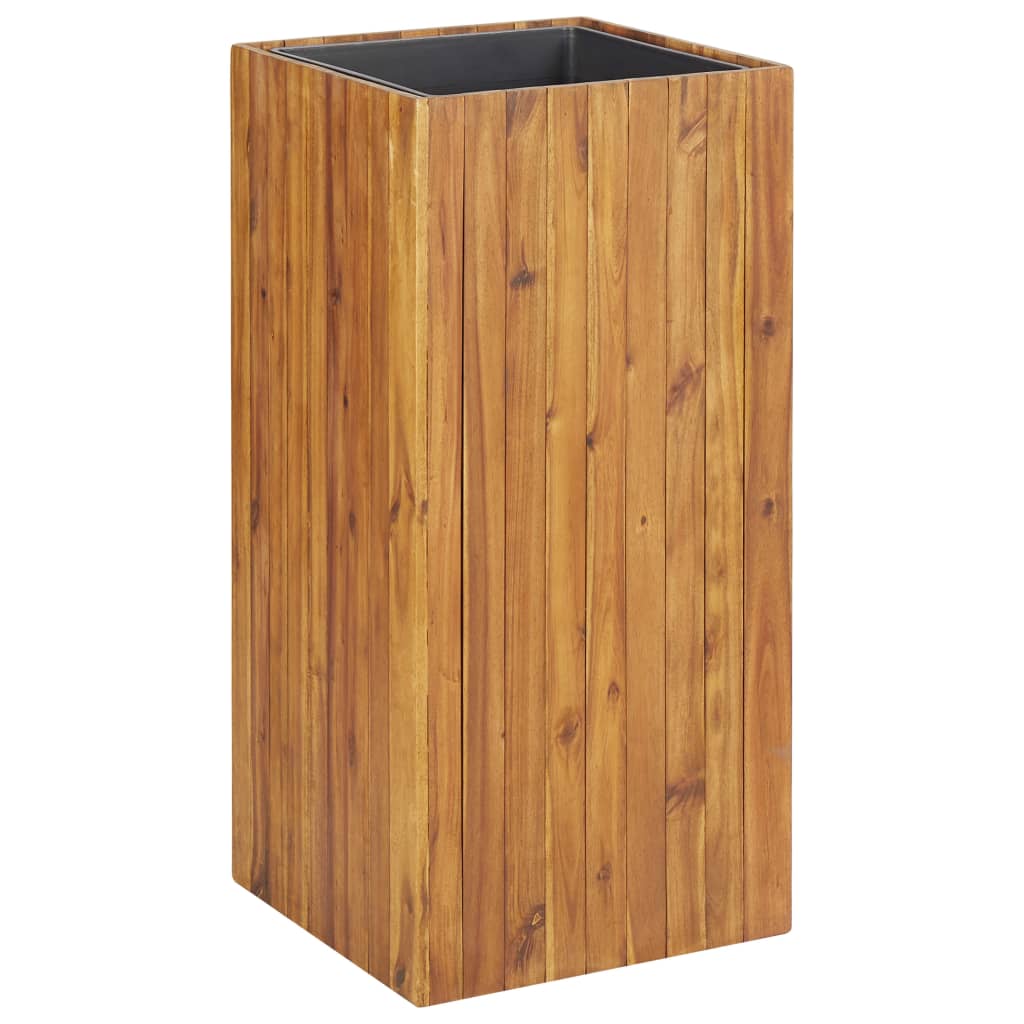 Arriate de madera de acacia 100x50x50 cm