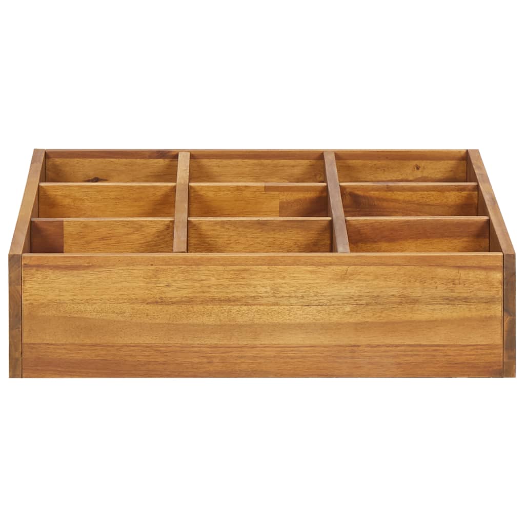 Arriate de especias madera maciza de acacia 60x60x15 cm