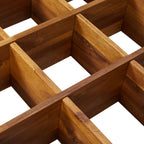 Arriate de especias madera maciza de acacia 60x60x15 cm