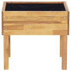 Jardinera elevada de madera maciza de acacia 50x40x45 cm