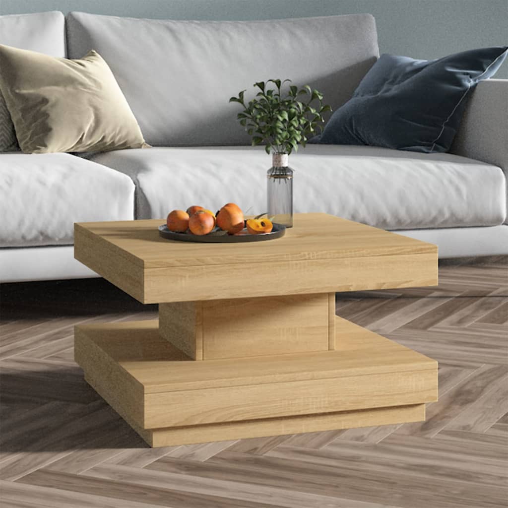 Mesa de centro de madera maciza de pino 110x55x45 cm