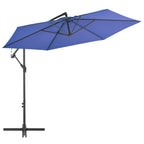 Sombrilla de jardín voladiza con palo de acero arena 250x250 cm