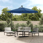 Cantilever Garden Parasol with LED lights Sky Blue 350 cm
