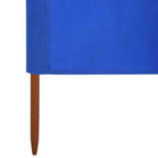 Paravientos de 5 paneles tela azul celeste 600x120 cm