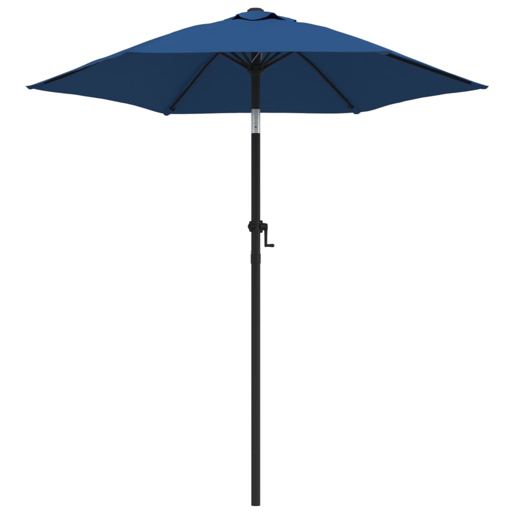 Sombrilla de aluminio azul 200x224 cm