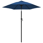 Sombrilla de aluminio azul 200x224 cm