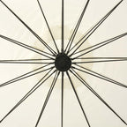 Sombrilla colgante con palo de aluminio blanco 3 m