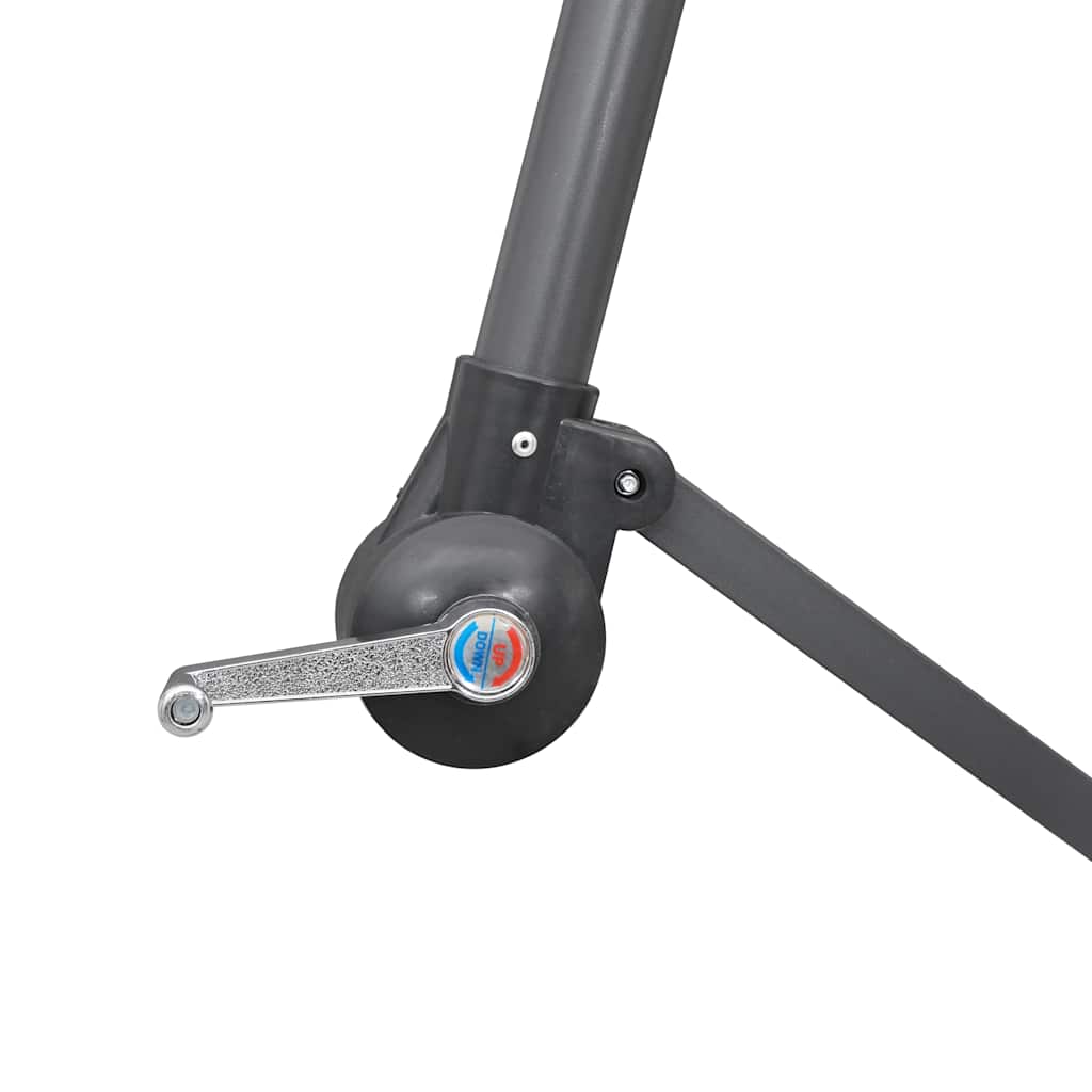 Sombrilla colgante con palo de aluminio blanco 3 m