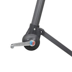 Sombrilla colgante con palo de aluminio blanco 3 m
