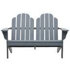 Silla Adirondack doble madera gris