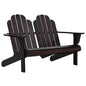 Silla Adirondack doble madera gris